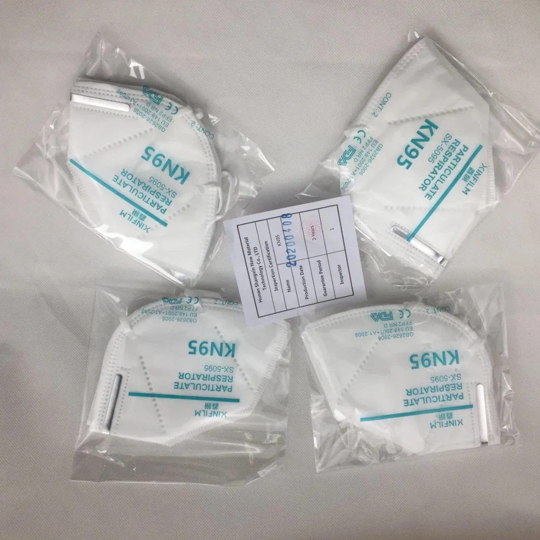 Disposable Nonwoven Kn95 Folding Half Face Mask for Self Use